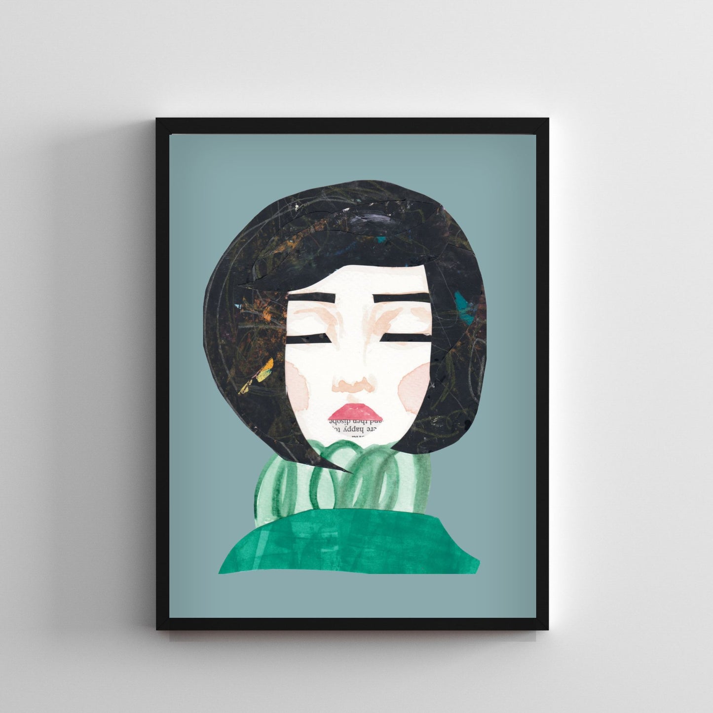 Happy - Dusty Teal