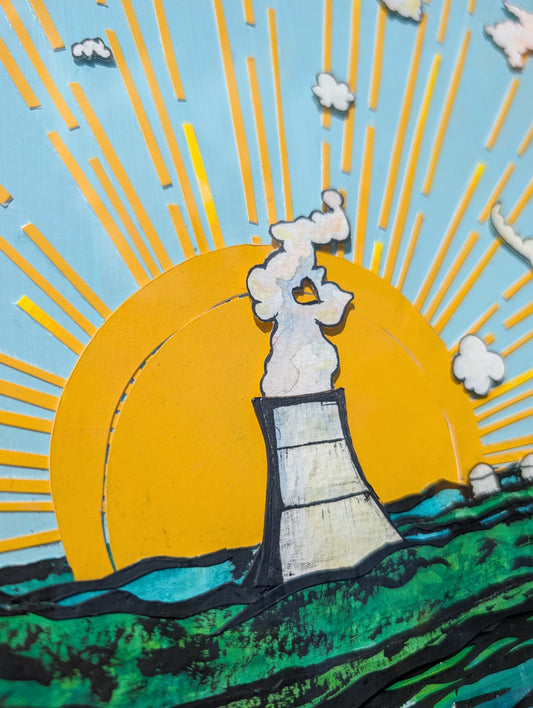 The Cloud Maker — Original Framed Collage Art | Russellville Arkansas